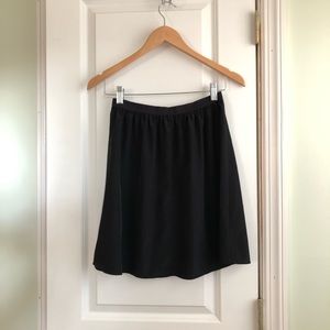 Trouve Nordstrom Black Silky Skirt